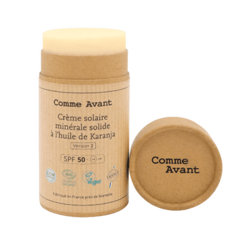 CommeAvant-Solaires-CremesolairemineralesolideSPF50al_huiledekaranja - NUOO