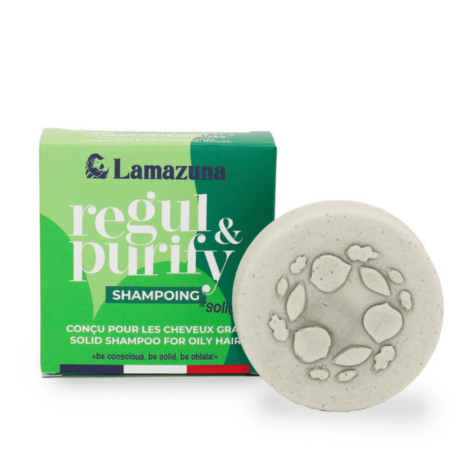 Shampoing Solide Regul & Purify à l'Argile Verte & Spiruline - Nuoo