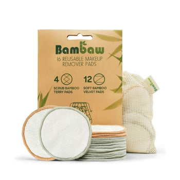 Bambaw - 16 Disques Démaquillants Lavables - Accessoires maquillage 