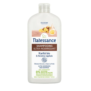 Natessance - Shampoing Ultra-Nourrissant Karité et Kératine Végétale - Shampoing